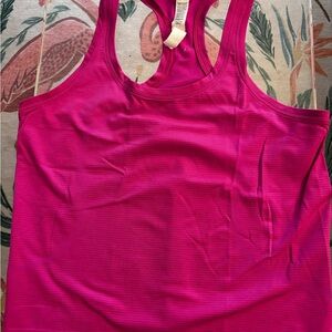 Lululemon Pink Racer-back Tank Top